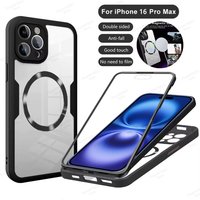 360° Full Phone Case For Iphone 13 11 14 12 Pro Max 16 15 Plus Funda Wireless Charging Shockproof Cover