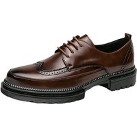 Cross Border Korean Version Wedding Groom Business Formal Brogue British Style Casual Leather Shoes