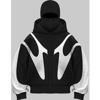 Clothing Ins Trendy Brand Double Hat Unique Design Hooded Sweatshirt Autumn Winter Same Loose Sweatshirt