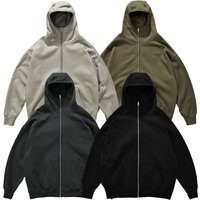 Ninja Hooded Zip-Up – 360GSM Fleece-Lined Oversized Streetwear Pullover With Thumbhole Cuffs (Men’s Techwear)