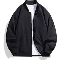 Baseball Collar Jacket, Men's Loose And Versatile Submachine Jacket, Men's Outerwear, Waterproof