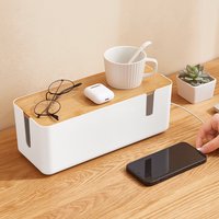 Socket Storage Box Socket Board Power Cord Data Cable Charger Wire Storage Artifact Desktop Hub