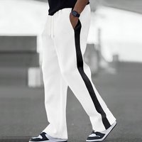 Clothing Autumn Winter Heavyweight Terry Drawstring Straight Loose Matching Casual Sports Sweatpants