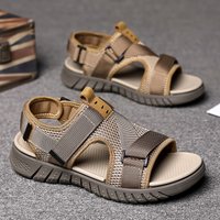 Summer Sandals Soft Soled Non Slip Slippers Casual Beach Shoes Mesh Upper Hot Style Comfortable Two Way Wear