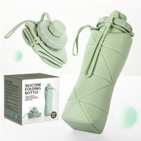 Large Capacity Outdoor Sports Multifunctional Silicone Folding Water Bottle Retractable Portable Handy Cup For Hiking