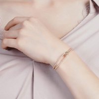 Romantic Knot Twist Bracelets Elements Crystal Knot Bracelets