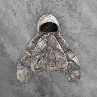 Camouflage Hooded Sweatshirt Y2K Street Retro Hip Hop High Street European American Wholesale Loose Fit Clothing
