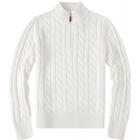Men's Clothing Sweater Half High Zipper Sweater Business Polo Bottoming Shirt Cable Sweater