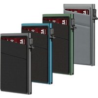 Men's Bags Hot Selling Men's Simple Ultra Thin RFID Protection Wallet Card Holder Aluminum Alloy Credit Card Holder