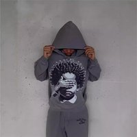 Clothing Y2k Winter Street Fashion 3d Pattern Little Print Fashion Hooded Sweatshirt