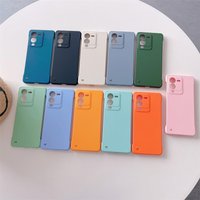 Candy Frameless Matte Case vivo S15 V23 S12 S10 Pro S15e S10e V23e Slim Hard PC Shockproof Bumper Cover