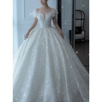 Women's bride princess small pregnant woman tail high-quality