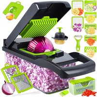 14 1 Vegetable Chopper Onion Slicer Screw Chopper Manual Shredder Fruit Vegetable Chopper