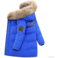 Popular Children's Clothing Boys' Cotton Padded Jacket Children's 2024 Winter New Style Jacket Mid Length Thick Down Cotton Jacket