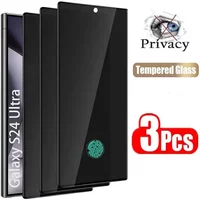 3PCS Privacy Screen Protector Samsung Galaxy S25 S24 S23 S22 S21 Plus Ultra Anti spy Glass Samsung S24 Ultra Glass