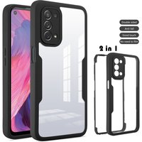 Full Coverage Phone Case OPPO A53 A52 A72 A54 A74 A94 A15 A16 A5 A9 Realme 6 7 8 9 Pro Transparent 2 1 Front + Ba