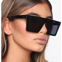 Imitation Frameless One piece Sunglasses Sports Cycling Driving Sunglasses UV Resistant