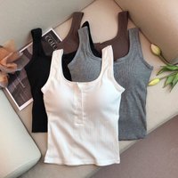 Clothing Wire Free Modal Camisole Backless Design Padded Top Outerwear Base Layer Sexy Comfortable Fit