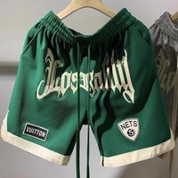  Streetwear Hip Hop Shorts 3D Print Casual Loose Fit Basketball Shorts Students Breathable Quick Dry Athletic Shorts