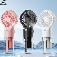 Portable Humidifier Fan Mini Handheld Mist Fan Portable USB Rechargeable Handheld Fan Humidifier Mini Water Spray Hand Fan