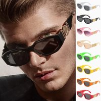 VOOTHOST Small Rectangle Sunglasses Men Women Square Sun Glasses Travel Shades Vintage Retro UV400 Lunette Soleil Femme Gafas De Sol F0101