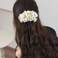 Ruffled Cloud Bubble Accessories Polka Dot Floral Claw Sweet Atmosphere Banana Hair Clip 2025 Hot Style