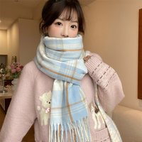 New autumn winter shawl cashmere solid color scarf for women, warm and thick, extra long gift
