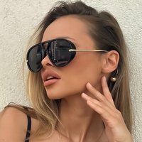European American Fashion Large frame Classic Double bridge Sunglasses Cross border Model Personalized Outdoor Sun