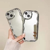 Glitter Plating Soft Mirror Case OPPO Reno10 Reno9 Reno11 T Realme 11 10 Pro Plus Camera Protector Wave Bumper Makeup Shell