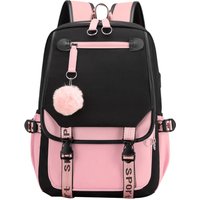 Large Capacity Schoolbag For Girls - USB Travel Leisure Backpack Cross-border Elementary To High School Student Durable