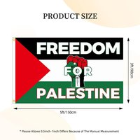 Palestinian Flag 150x90 cm Free Gaza Palestine Festival Decoration