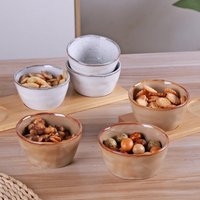 Creative Mini Ceramic Bowls 4 Piece Set Restaurants Home Use Perfect Snacks Desserts Nuts Small Portions