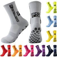 Sports Football Socks Mid Tube Non Slip Towel Bottom Training Socks Round Silicone Non Slip Socks