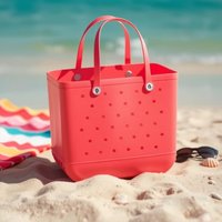 EVA Hole Handheld Waterproof Travel Bag Washable Suitable Sports Beach Market Swimming Pool
