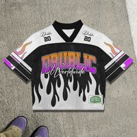 Clothing Hot Selling T Shirts United States Brazil Russia Oversized Retro 3D Printing Fashion