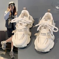 Mesh Dad Wome Thick Sole Platform Sprig 2025 Versatile Hot Style Height Icreasig Casual Shoes Petite