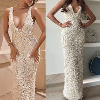 Women's Clothing Spring And Summer New Suspender Slit Dress Ins Casual Loose Holiday Women's Dress