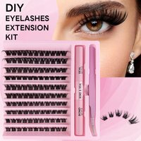 High capacity segment hair bushy self grafting Lazy person single cluster DIY false eyelash set