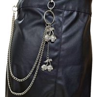 European And American Jewelry Punk Metal Waist Chain Women’s Fashion Skull Sweet Cool Trouser Chain Decoration