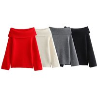Oversized Knit Sweater Soft Ribbed Crewneck Long Sleeve Top Streetwear Casual Pullover 