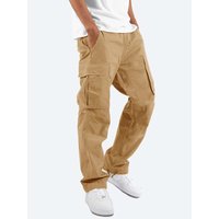 Clothing Workwear Casual Pants Pocket Trousers Summer Cargo Pants Lightweight Workwear Joggers Drawstring Waist & Pockets