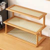 Vintage Style Entryway Rack Key Miscellaneous Storage Desktop Cup Tea Set Display Kitchen Countertop Organizer Shelf