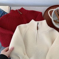 Children's Sweater Winter New Boys Versatile Thickened Knitted Top Huzhou Zhili Children's Clothing