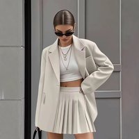 Fashion Casual Suit Pleated Skirt Short Skirt Suit Women's Clothing