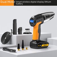 Multifunctional high power car four one air pump household wireless vacuum cleaner handheld portable pump