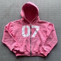 Fashion brand street hip hop style hooded cardigan digital personalized printed hoodie