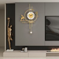 Modern Rectangle Wall Clock – Silent Sweep Movement Battery Operated LED Backlight Option Living Room Decor 