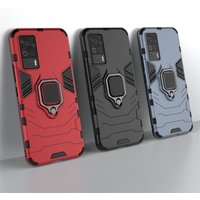 vivo S9e S9 S7 S7t S5 V20 Pro Hybrid Hard PC+Soft TPU Armor Anti Drop Case Rotating Ring Stand Holder Cover