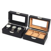 Watch Box Woven 3-digit Watch Storage Box Family Bracelet Display Box Watch Collection Box