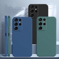 For Samsung Galaxy S22 Ultra Case Galaxy S20 S21 S22 Plus Ultra FE Cover Shockproof Liquid Silicone